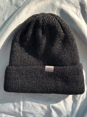 Rip Curl Charcoal Gray Knit Beanie – Cuffed, One Size